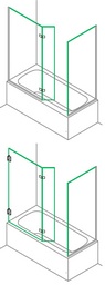 Schéma d'un bain-douche.